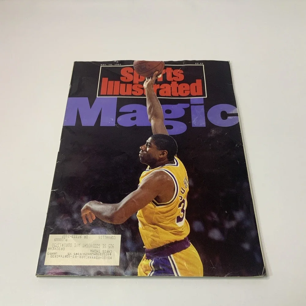 Sports Illustrated Magazine November 18, 1991 Magic Johnson